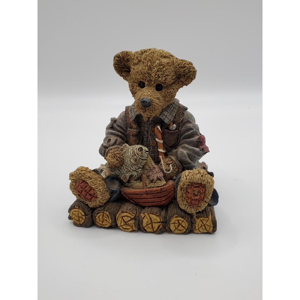 Boyds Bear Fishing Figurine